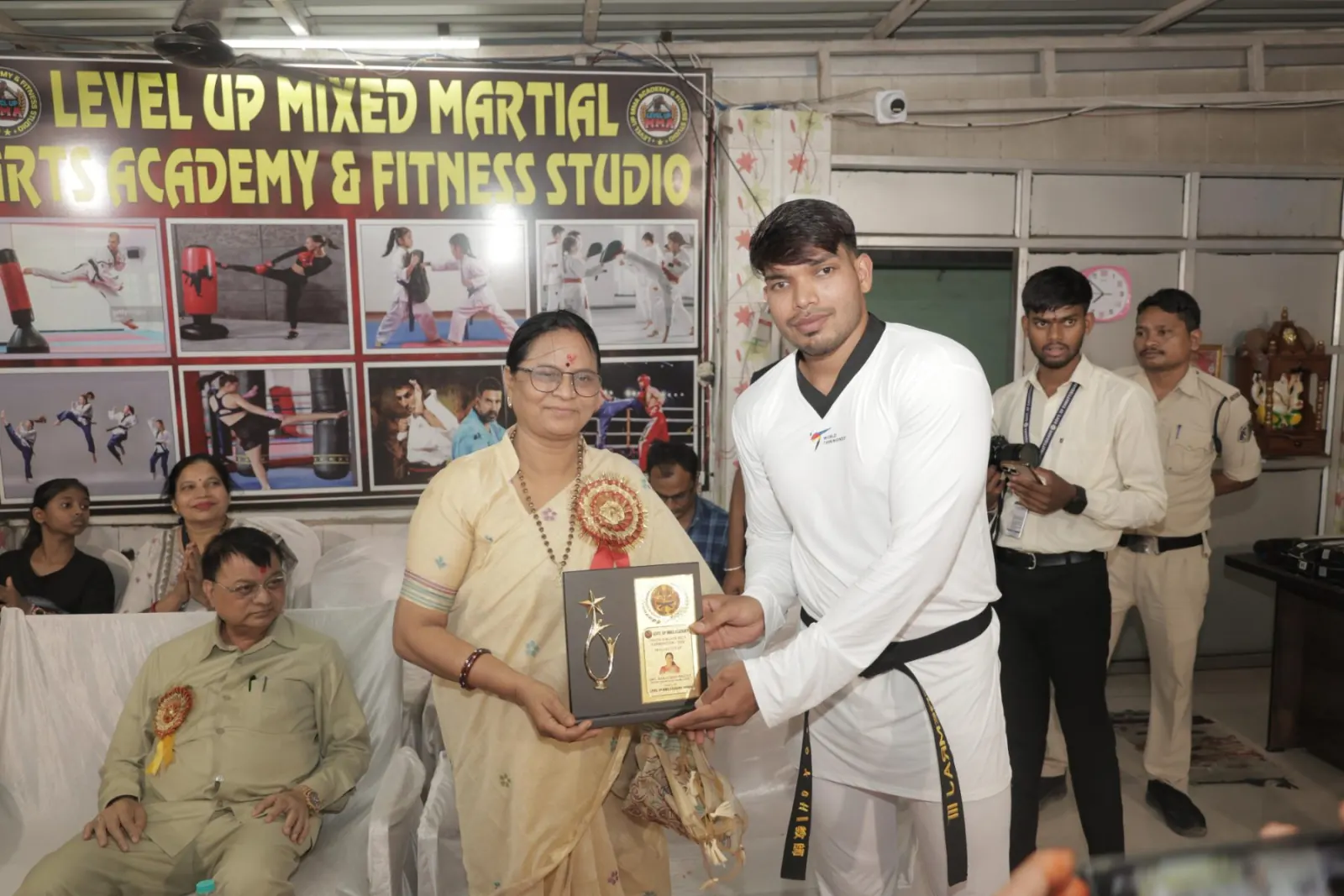 Award presented to a coach at an academy function